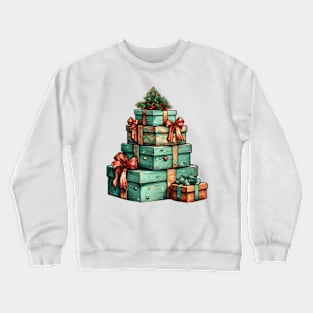 Whimsical Green Christmas Gifts Crewneck Sweatshirt